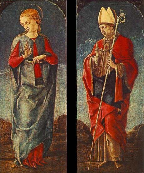 Cosimo Tura Virgin Announced and St Maurelio Germany oil painting art